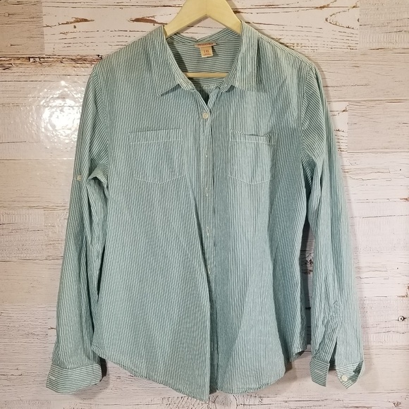 Mossimo Supply full button down blouse - Picture 1 of 8